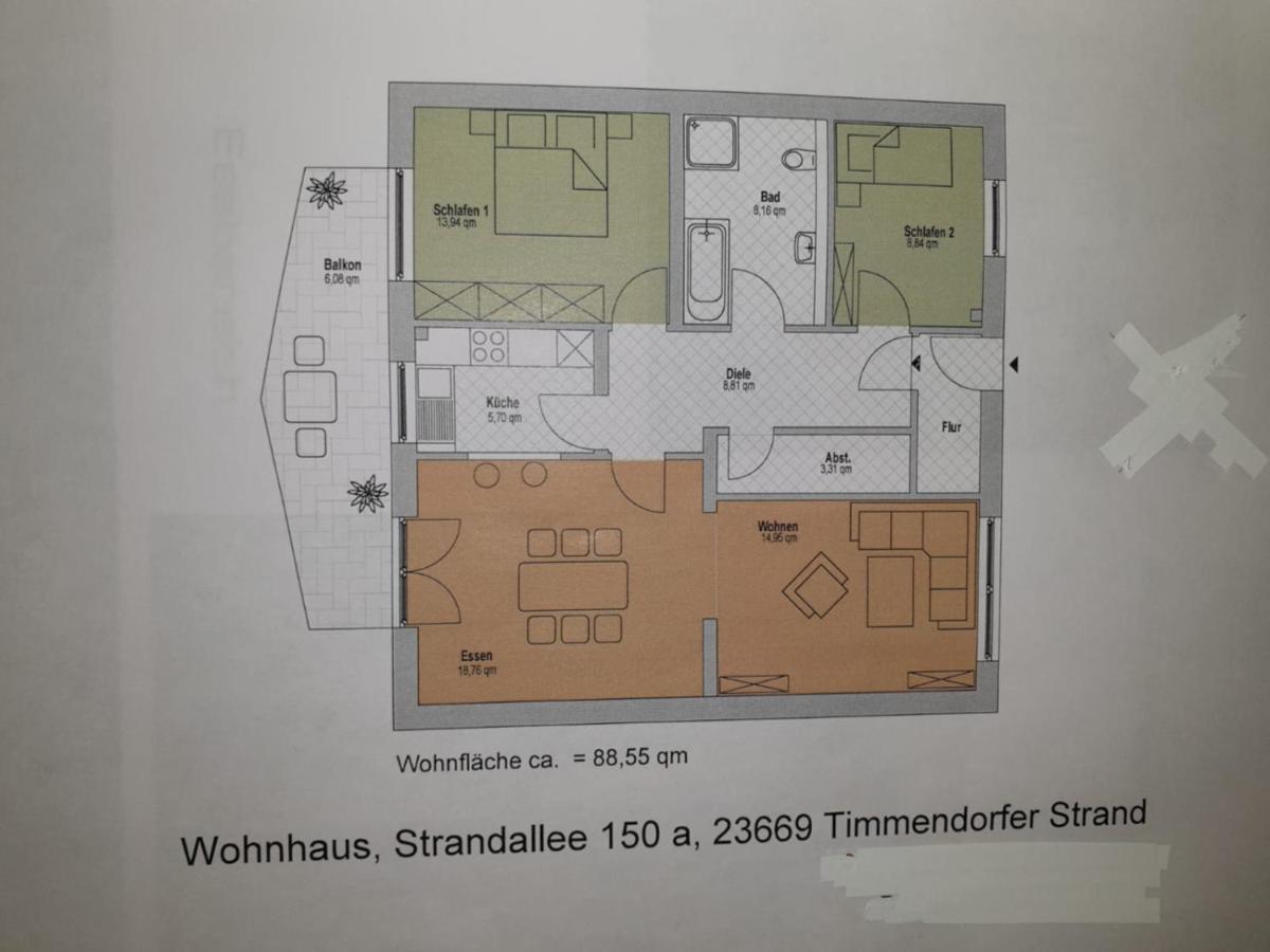 Strandallee 150A Timmendorfer Strand Exteriör bild